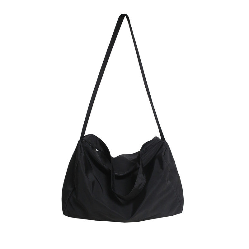 Women's Nylon Solid Color Single Shoulder Large Capacity Portable Bag