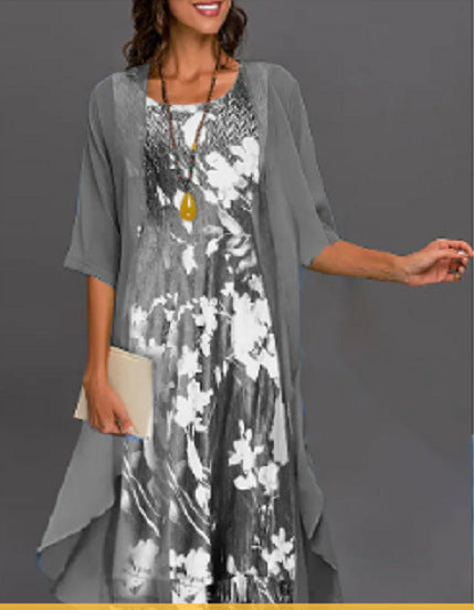 Summer Chiffon Two-piece Set Dress | Affordable-buy