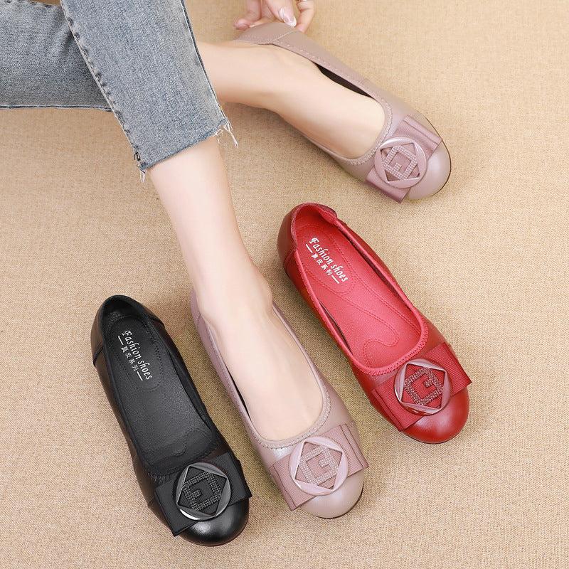 Women's Non Slip Middle-aged And Elderly Flat Bottomed Dancing And Tourist Shoes