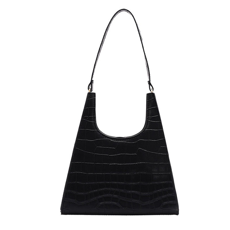 Retro Stone Grain Temperament Fashion Single Shoulder With Woman's Bag