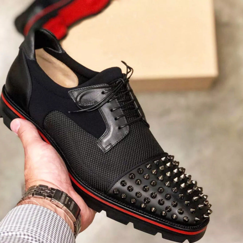 Men's Fashion Red Sole Shoes