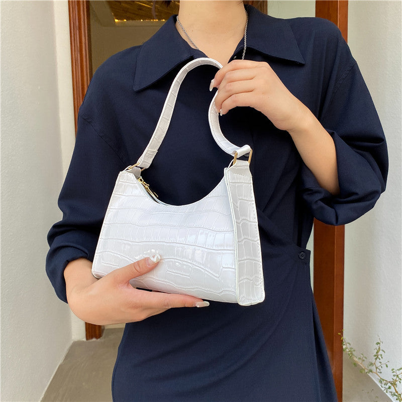 New Fashion Popular Small Square Soft Armpit Light Foreign Style Single Shoulder Bag