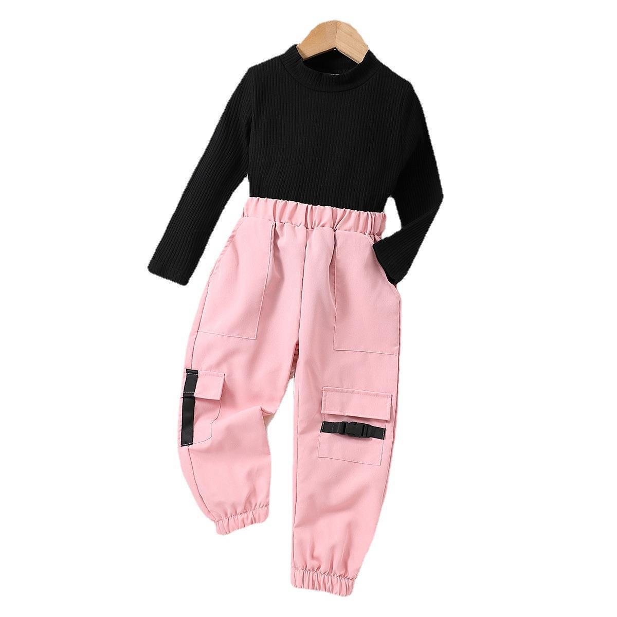 Children's Wear Knitted Jumper + Cargo Set | Affordable-buy