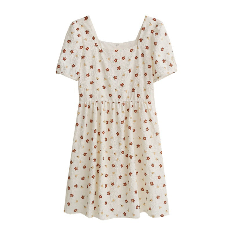 French Girl Fragmented Flower Gentle And Clever Dress