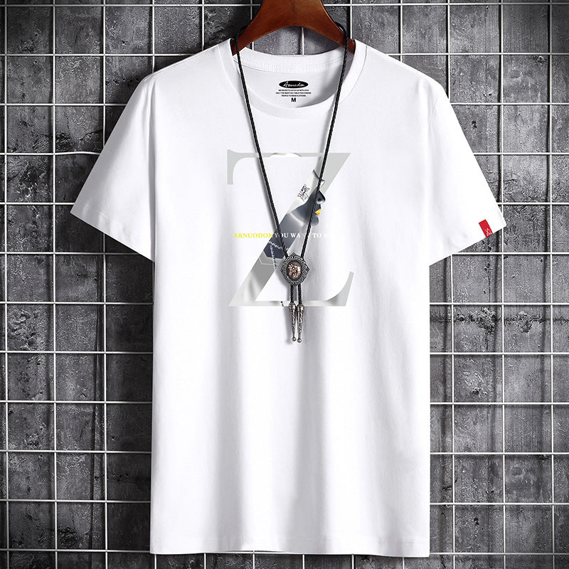 Men's Short-sleeved New Cotton Trend Same Style Wear T-shirt