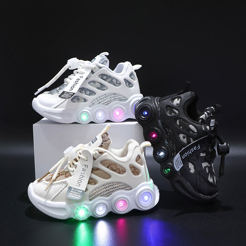 Children's Letter Webbing Luminous Shoes | Affordable-buy
