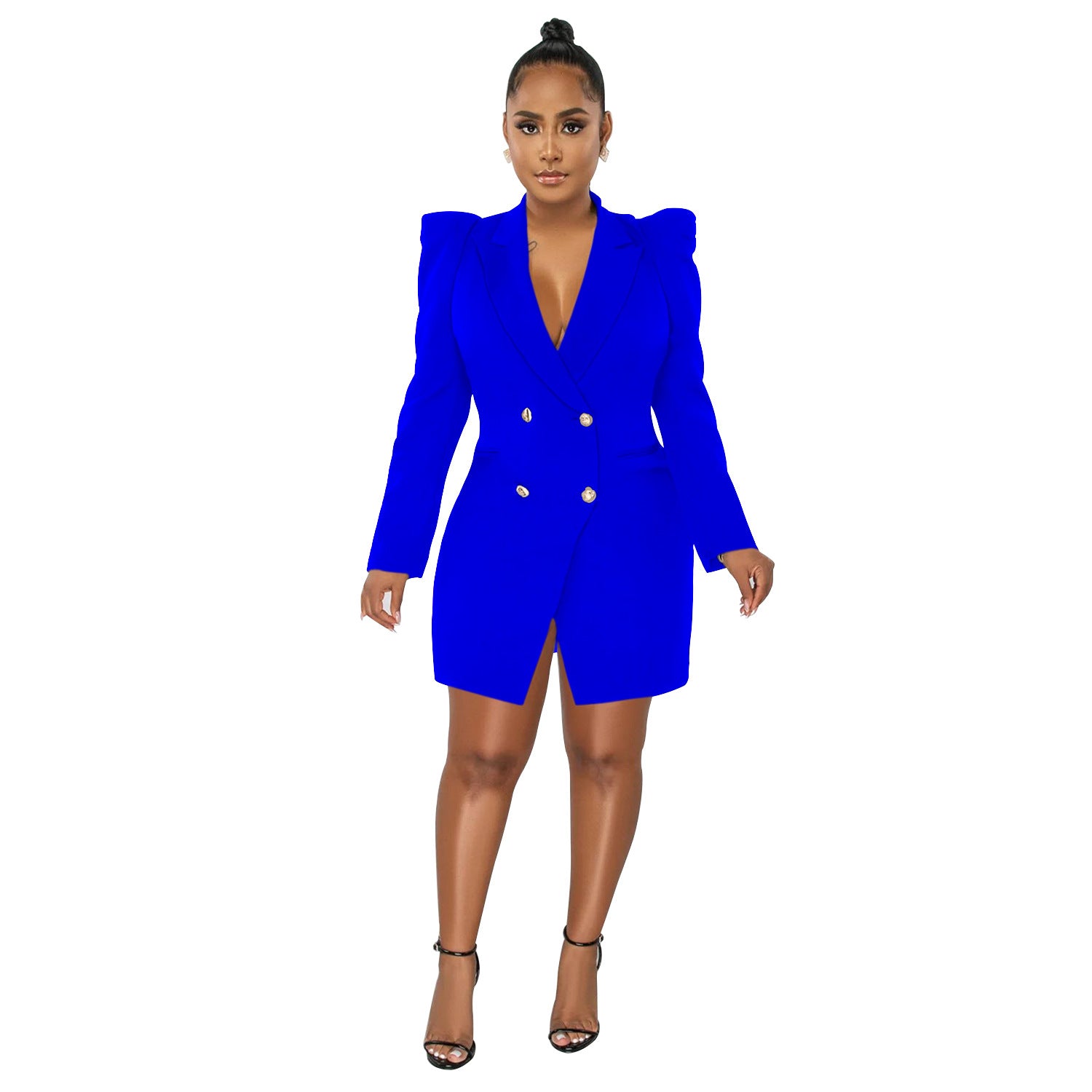 V-neck Lapel Solid Color Small Suit | Affordable-buy