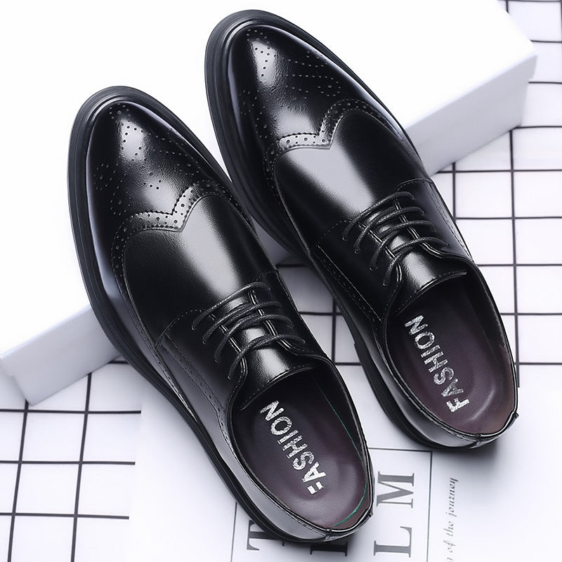 New Men's Business Casual British Dress Korean Breathable Shoes