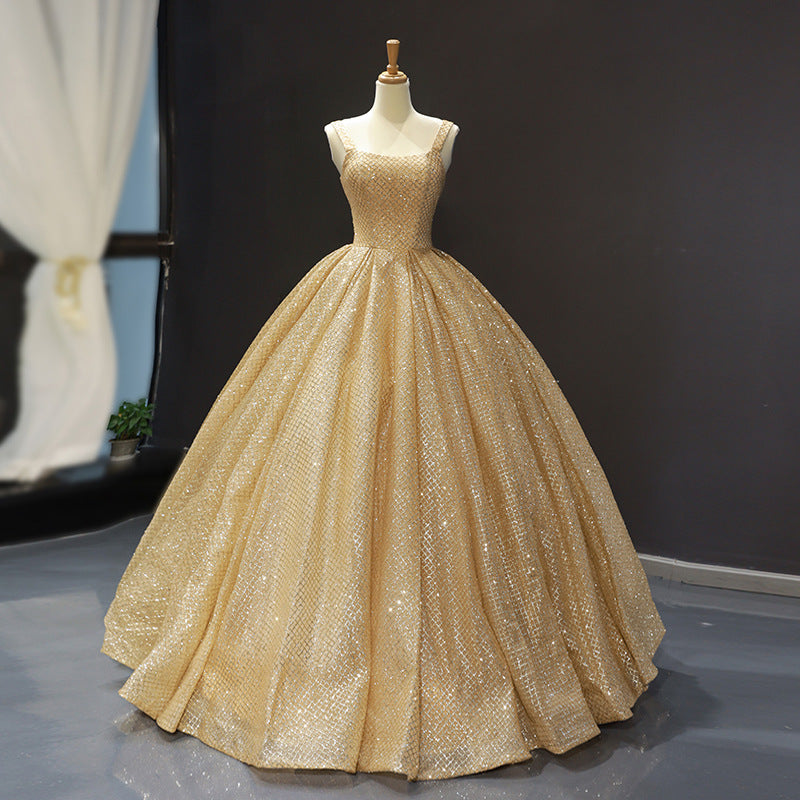 New Bridal Strap Shining Piece Palace Fantasy Princess Poached Skirt