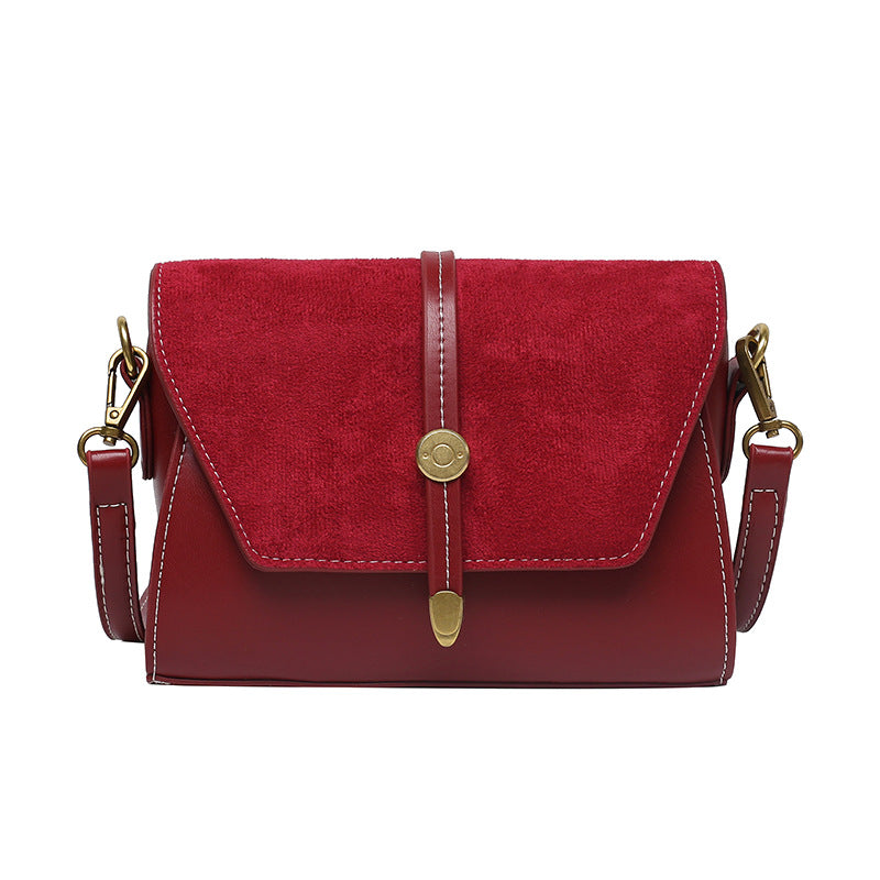 Women's New Style Retro Small Square Single Shoulder Fashion Net Red Bag