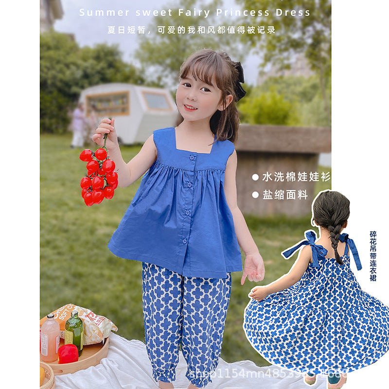 Baby Korean Jacket Suspender Pants Dress | Affordable-buy