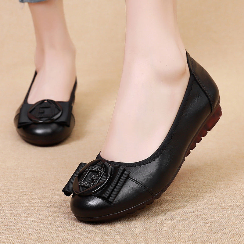 Women's Non Slip Middle-aged And Elderly Flat Bottomed Dancing And Tourist Shoes