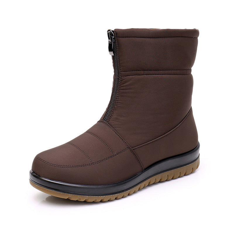 Women's Middle-aged And Old Cotton Warm Snow Boots