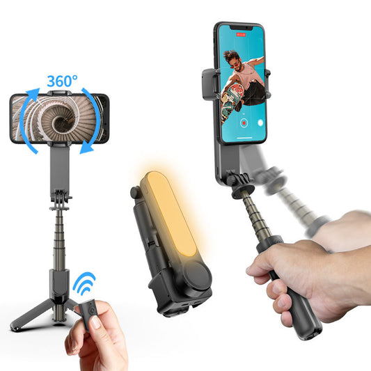 L09 handheld stabilizer Bluetooth selfie stick beauty fill light anti shake VLOG single axis mini stabilizer head