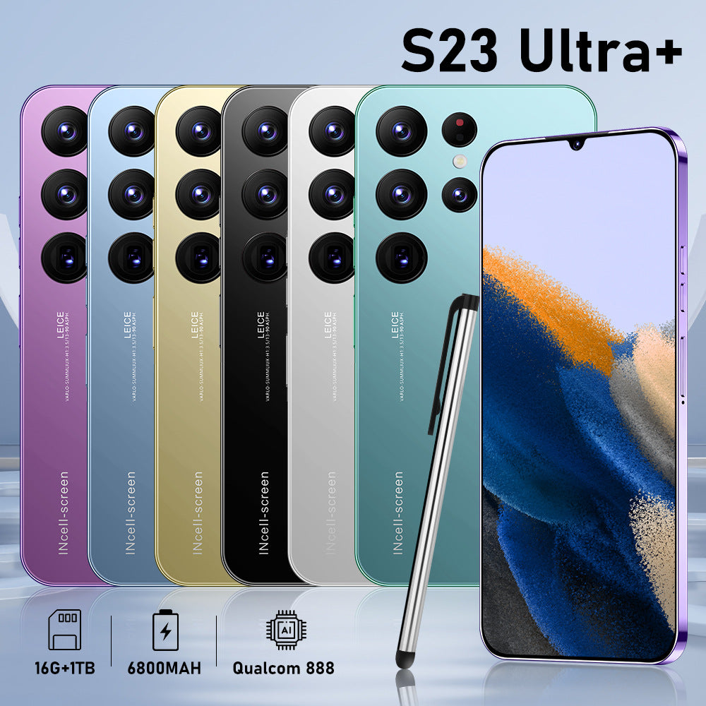 New S23 Ultra Phone 6.8-inch HD Large Screen Phone (1G+8G)
