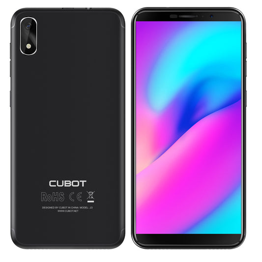 Cubot J3 3G Smartphone Face ID 16GB ROM 1GB RAM MT6580 Quad-core 5Inch 18:9 Full Display 8.0MP Rear Camera 2000mAh Battery